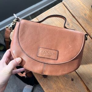 Lucky brand crossbody leather bag